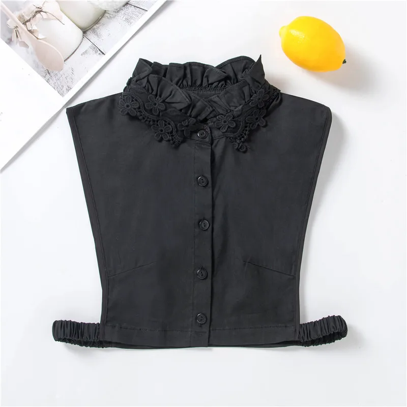 Linbaiway женский стенд Ложные воротнички Блузка Половина рубашка Топ съемный