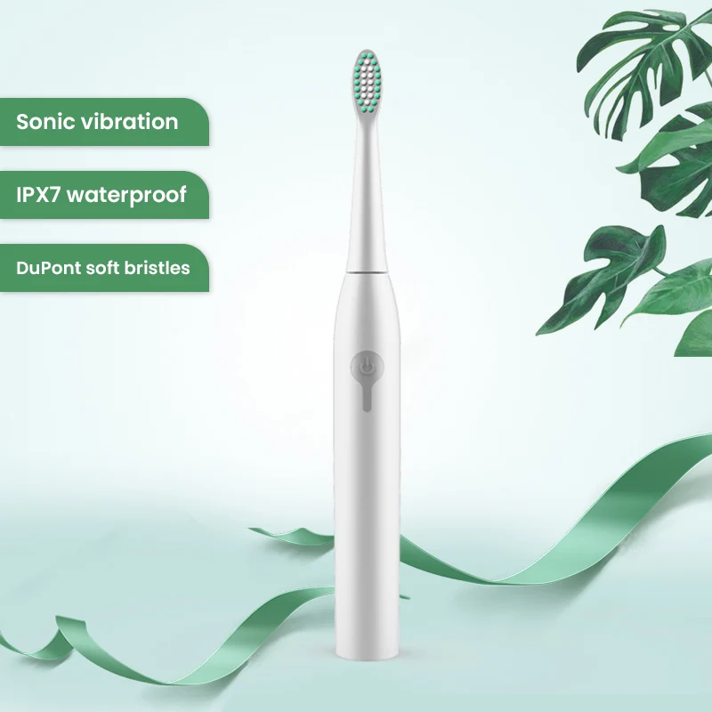 

Smart Sonic Electric Toothbrush For Adult Teethbrush Gum Care Ultrasonic Automatic Deep Cleaning Long Life Battery Power 60 Days