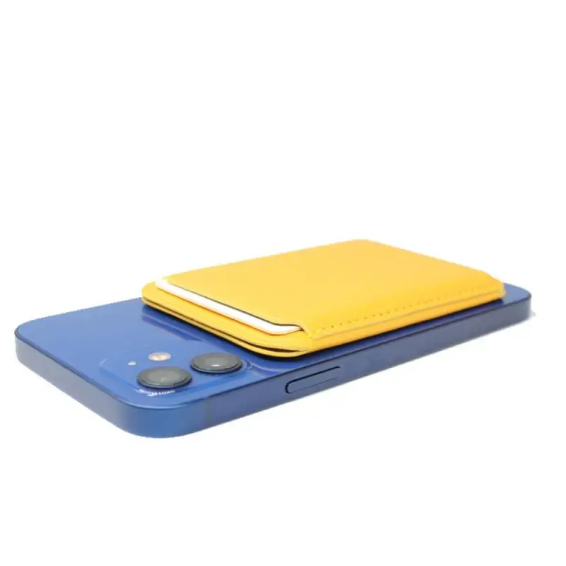 

Stylish Luxury Magnetic Card Holder Case Mobile Phone Leather Clip Magnet Suction Wallet Card Bag Stand Cover For IPhone 12 Pro