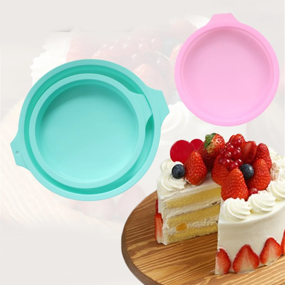 

Силиконовый чехол в стиле «многослойный пирог» круглый Форма пресс-форм Кухня формы для выпечки DIY десерты выпечка пресс-формы для торта, Му...