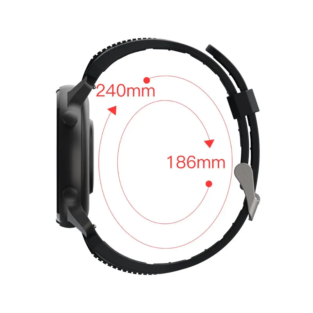 22 мм силиконовый ремешок для часов Huami Amazfit GTR 47 GTS Smart 20 Bip Lite Pace часы Stratos браслет |