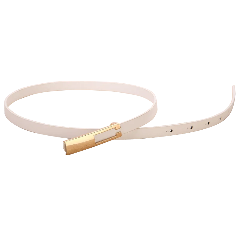 Металлическая пряжка дамские ремни для платьев высокое качество кожаные тонкие
