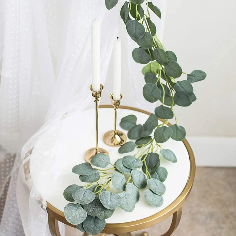 2 шт. искусственный эвкалипт Плющ искусственные листья эвкалипта виноградные