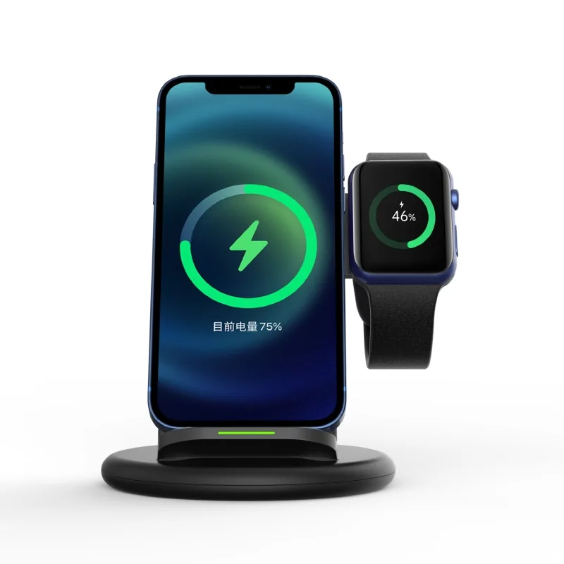 Беспроводная зарядная станция Qi для iPhone складная док-станция быстрой зарядки Apple