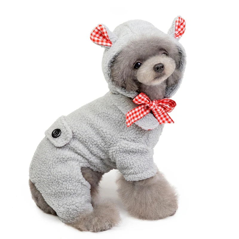 Толстовка с капюшоном для собаки зимняя одежда собак маленьких детей пальто