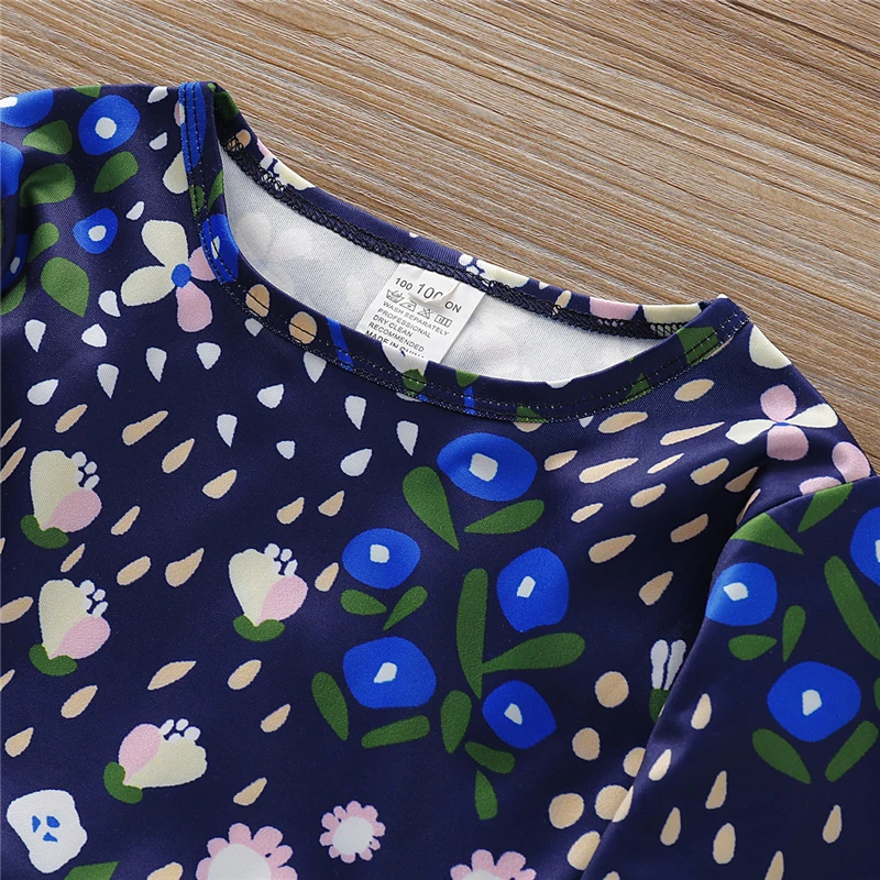 Детские платья для девочек коллекция 2019 года осенняя одежда с длинными рукавами