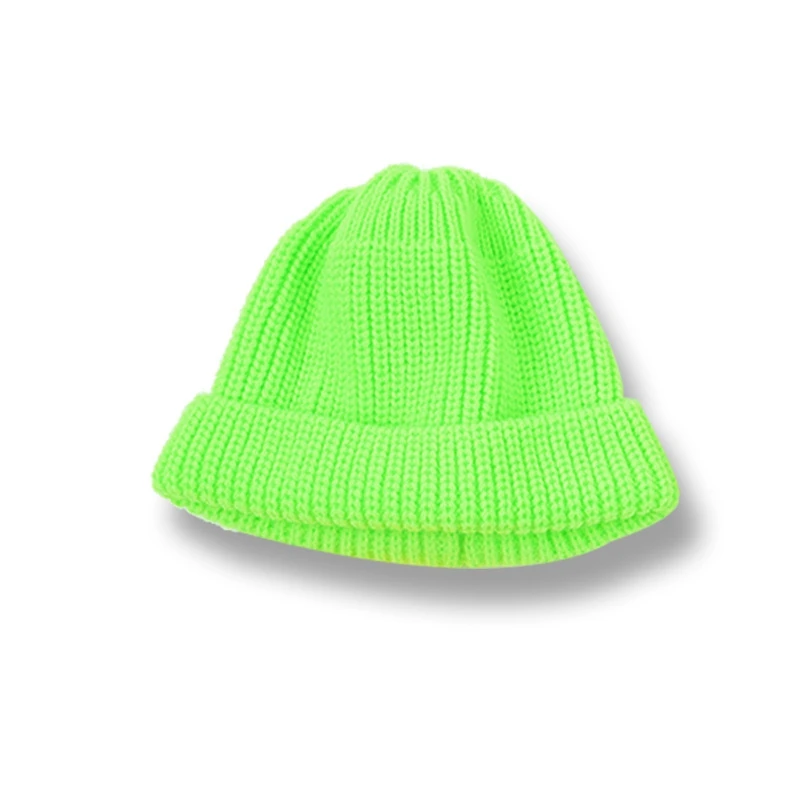 ОБЖИМНАЯ однотонная детская зимняя шапка Корейская версия унисекс теплая