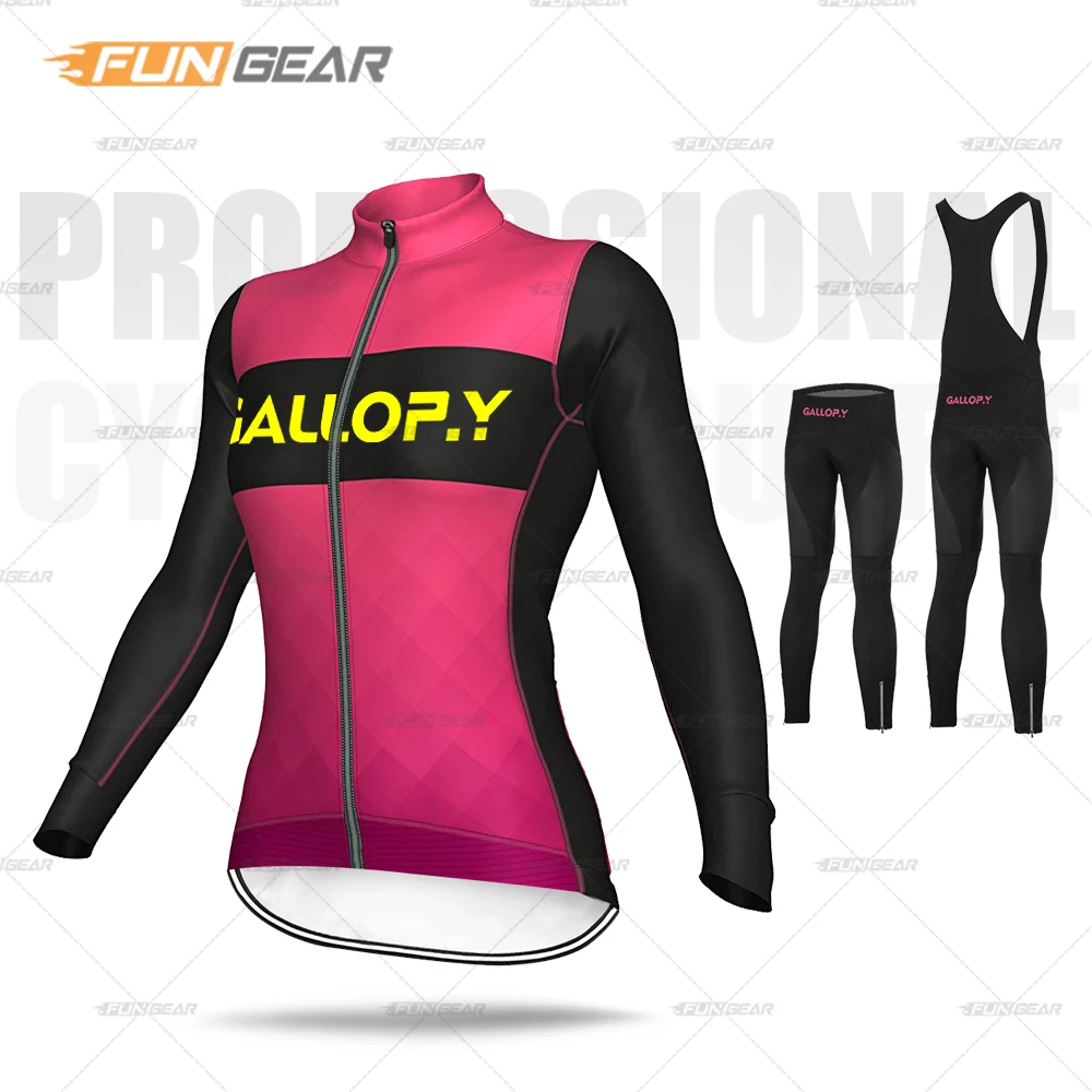 

Женский трикотажный комплект, женская одежда для велоспорта с длинным рукавом, женская одежда для шоссейного велосипеда, сезон весна-осень,...