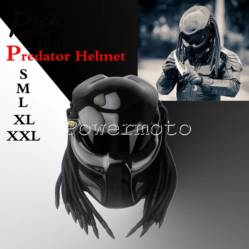 Размеры: S/M/L/XL/XXL хищников из углеродистого волокна с полным покрытием уход за