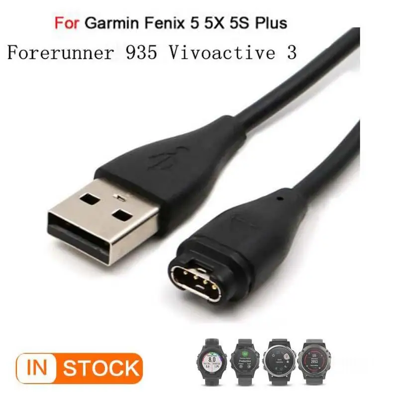 USB Fast Charging Cable Wire Charger For garmin fenix5/5s/5x/Forerunner 935/Quatix 5/Quatix 5 Sapphire/vivoactive 3 smart watch