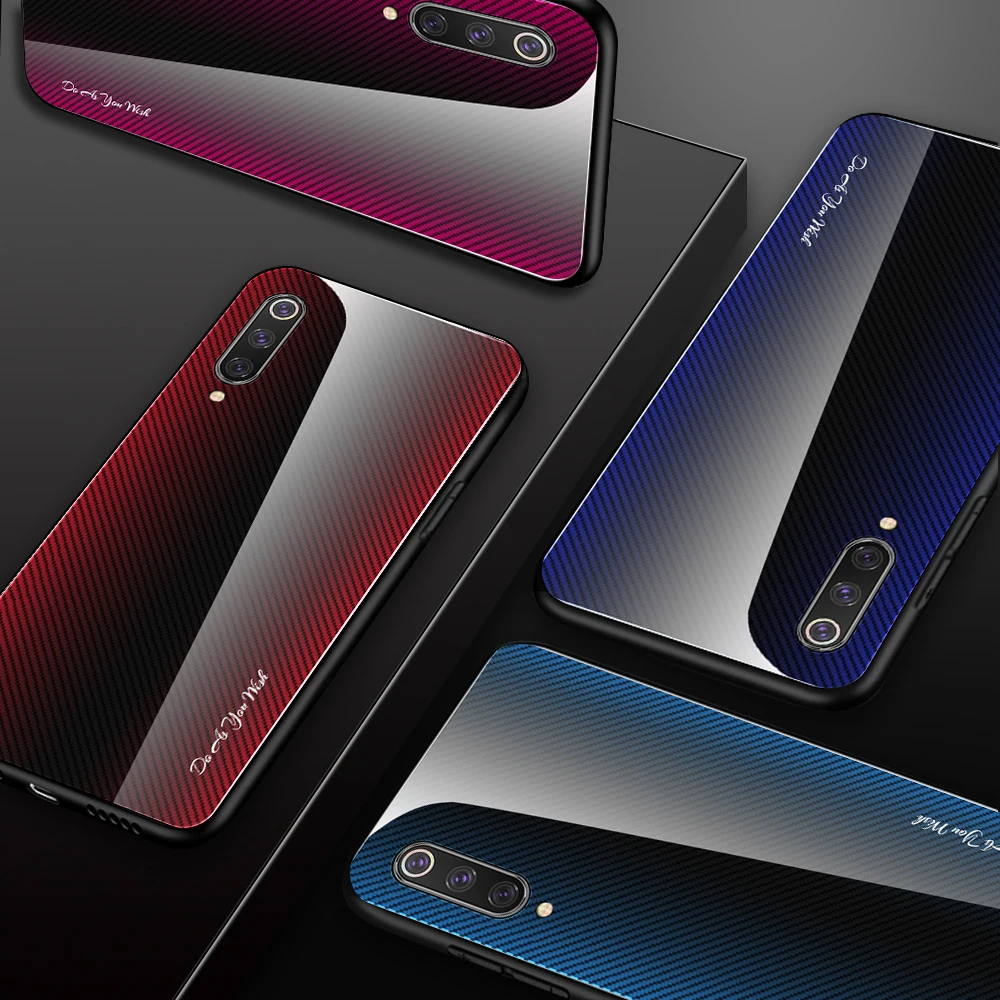 Чехол из закаленного стекла для Xiaomi Mi 9T Pro 9 SE A3 Lite чехол телефона Redmi Note 8 8A 7A 7 6 5 K20