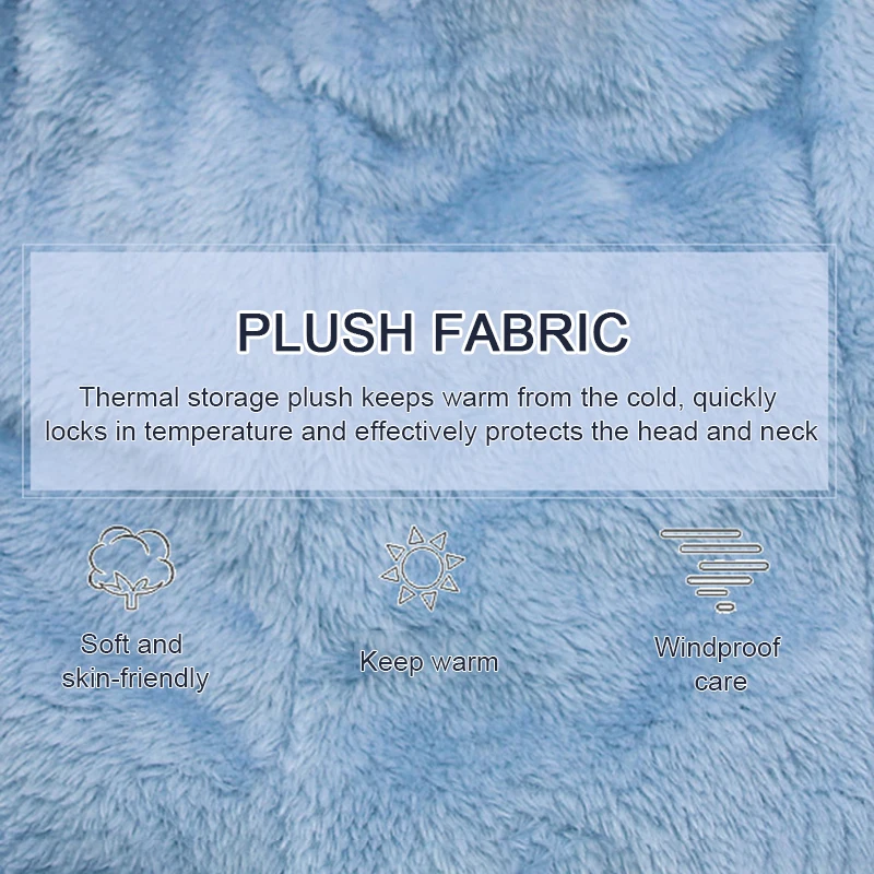 

Winter Children Hat Plus Fleece Kids Caps Cartoon Hat Thick Windproof And Warm Hood For Girls Boys Plush Embroidery Scarf