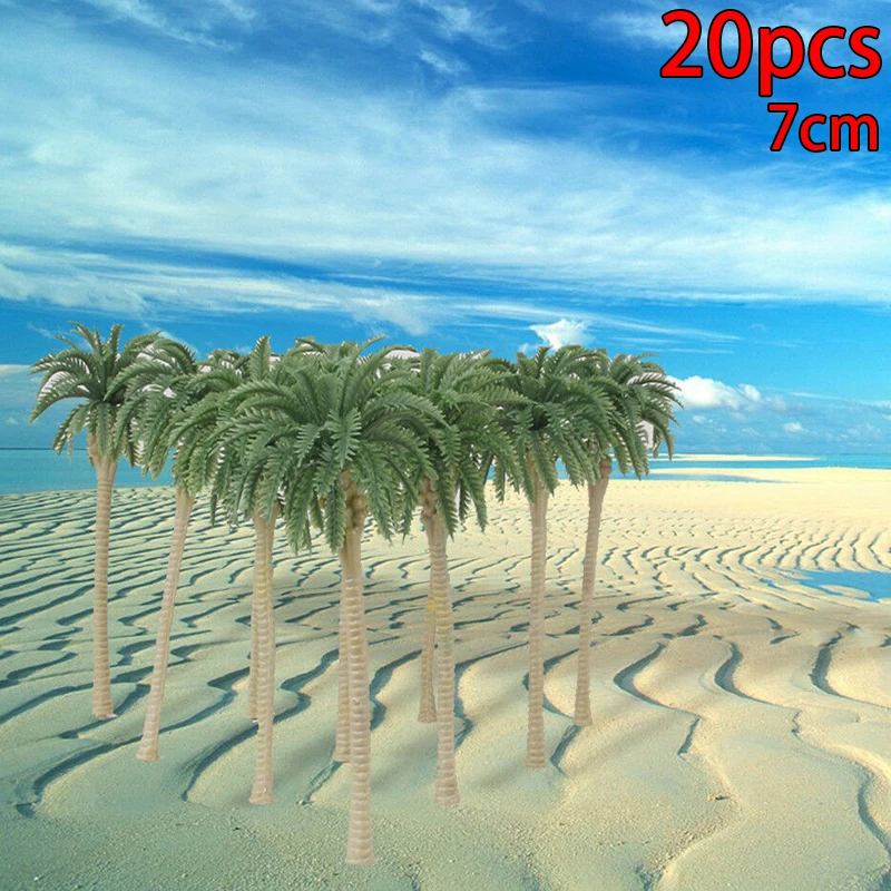 

Garden Model Trees Miniature Decoration Supplies Coconut Palm 20Pcs 1:150