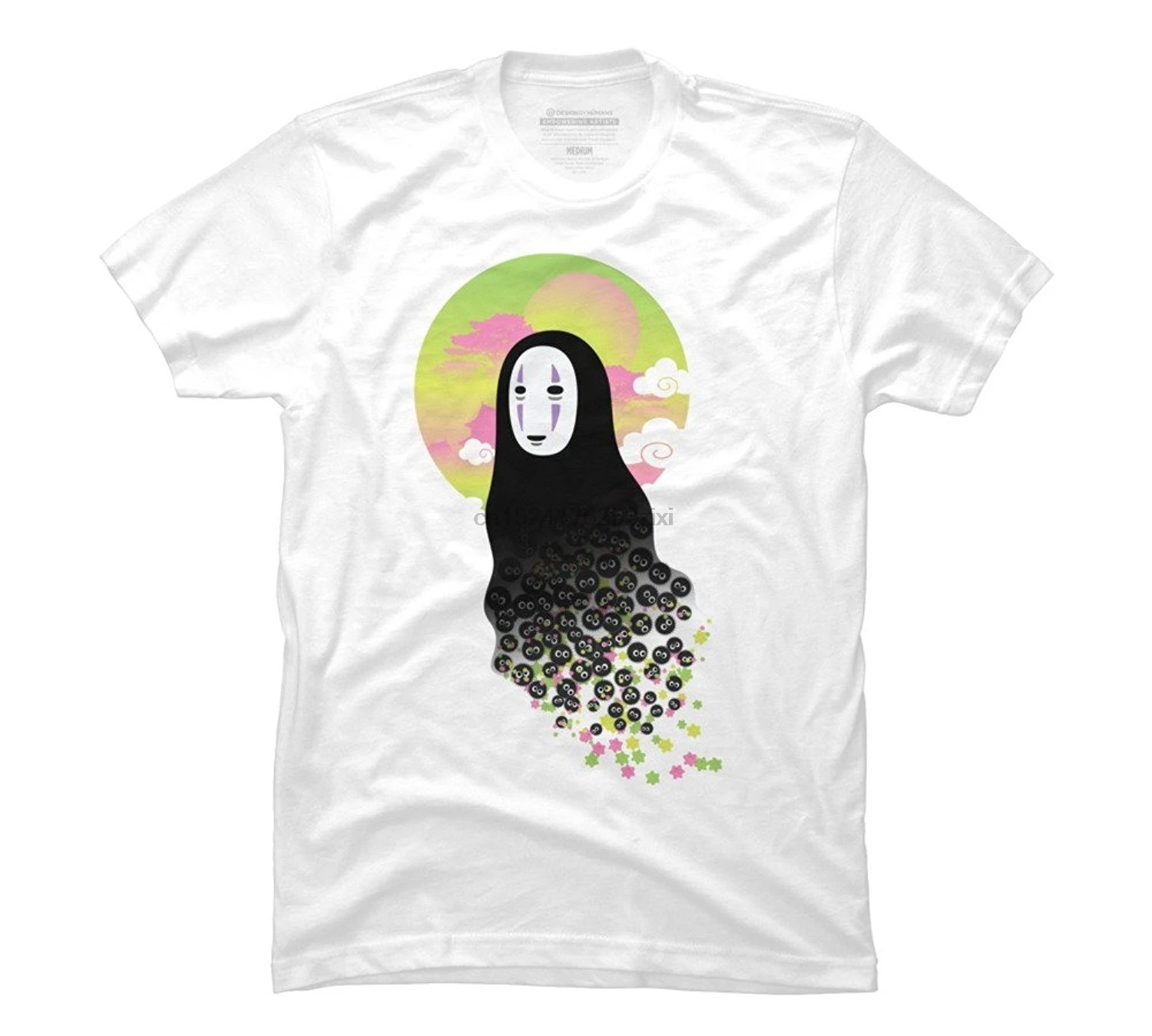 Модная мужская футболка с рисунком Безликий из и Soot Sprites Мужская хлопковая