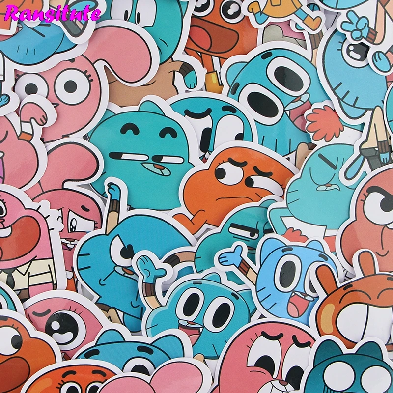 37 шт./компл. мультфильм аниме стикеры DIY багажа ноутбук скейтборд мотоцикл