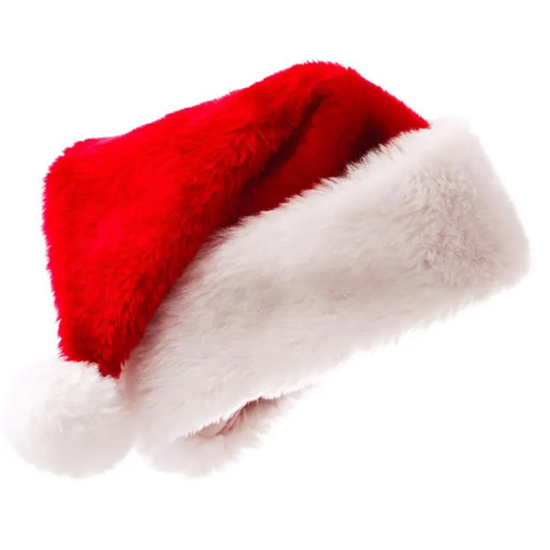 Новогодняя плотная Рождественская шапка из плюша Navidad детские рождественские