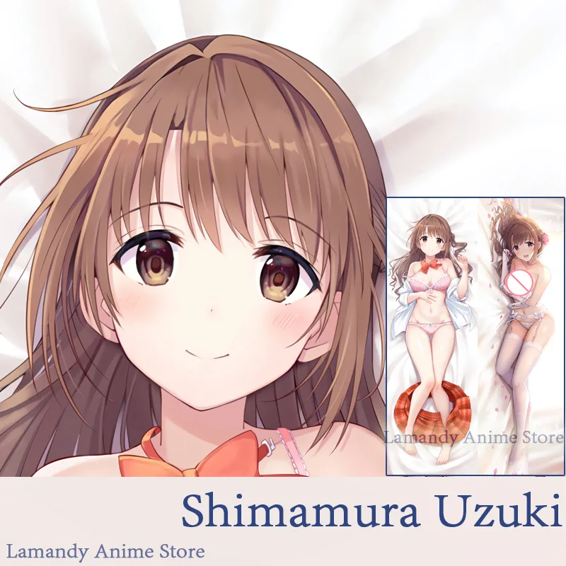 

Dakimakura Anime Shimamura Uzuki The Idolm@ster Cinderella Girls Double Sided Print Pillowcase Life Size Body Pillow Cover