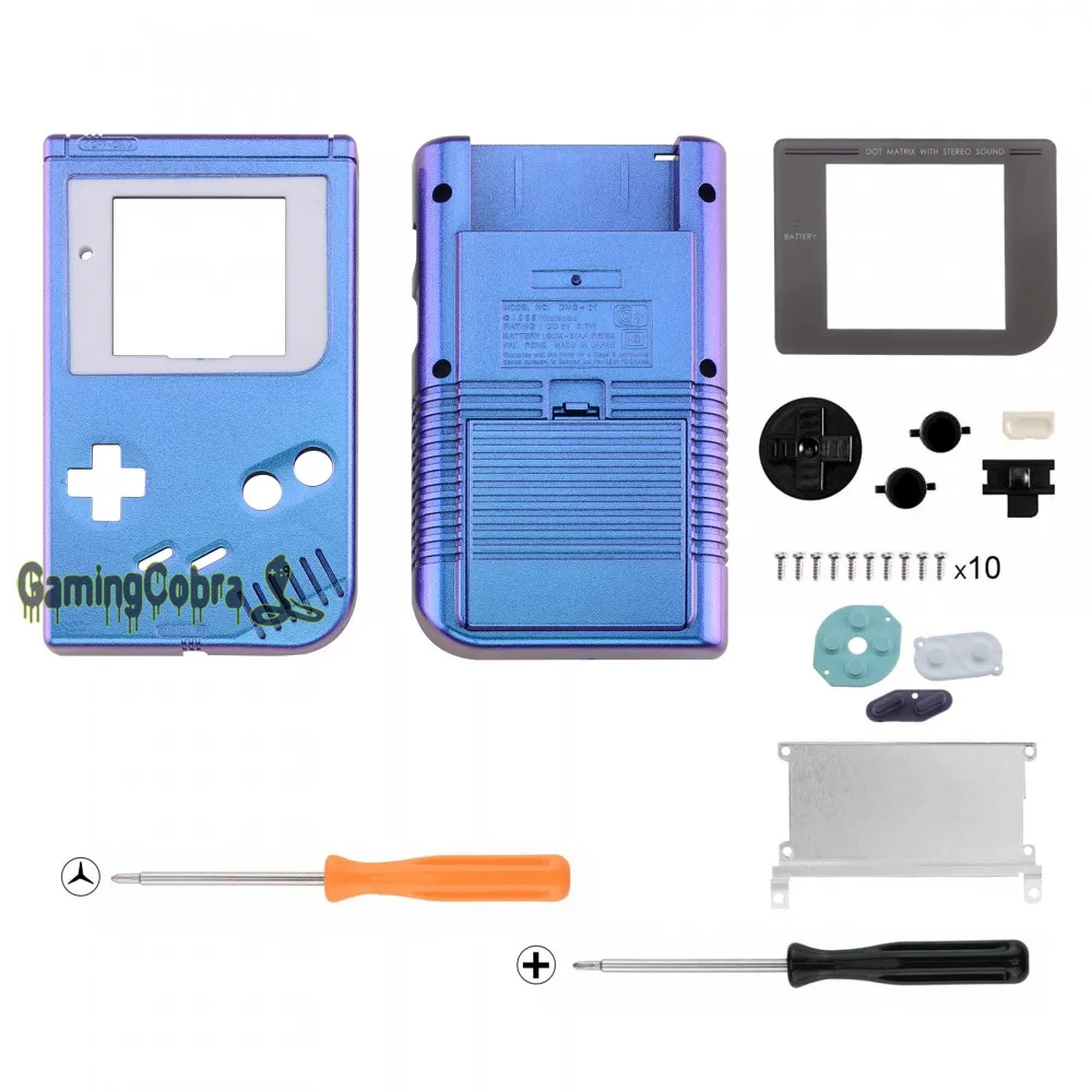 PlayVital Soft Touch Full Shell for Gameboy Classic 1989 GB DMG-01 Console with Screen Lens &amp Buttons Kit | Электроника