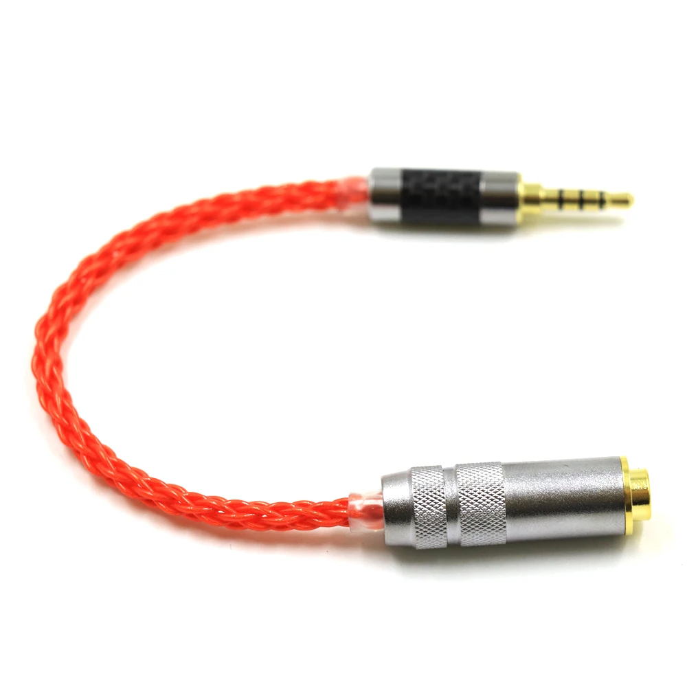 Топ-Hi-Fi UP-OCC с серебряным покрытием 3 5 до 4 кабель мм TRRS сбалансированный штекер