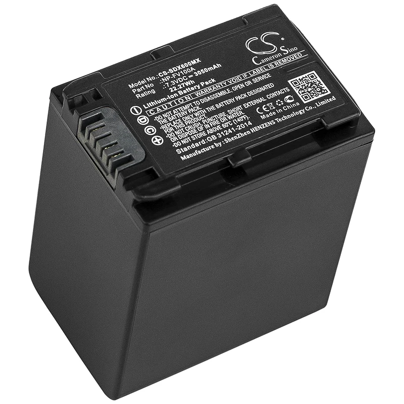 Cameron sino 3050 мАч батарея для SONY FDR-AX33 FDR-AX40 FDR-AX45 FDR-AX53 FDR-AX60 HDR-PJ675 NEX-VG30 NP-FV100A