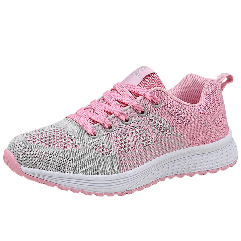 SAGACE Sneakers Women Outdoor Mesh Comfortable Pink Casual Sports Shoes Lightweight Breathable Soft Bottom Running X0108 | Обувь