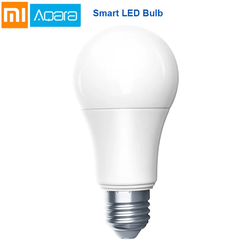 Smart LED lamp Xiaomi умный дом Комплект Aqara шлюз двери окна человеческого тела датчик температуры и влажности Датчик беспроводной переключатель Zigbee розетка куб - Цвет: Smart LED lamp