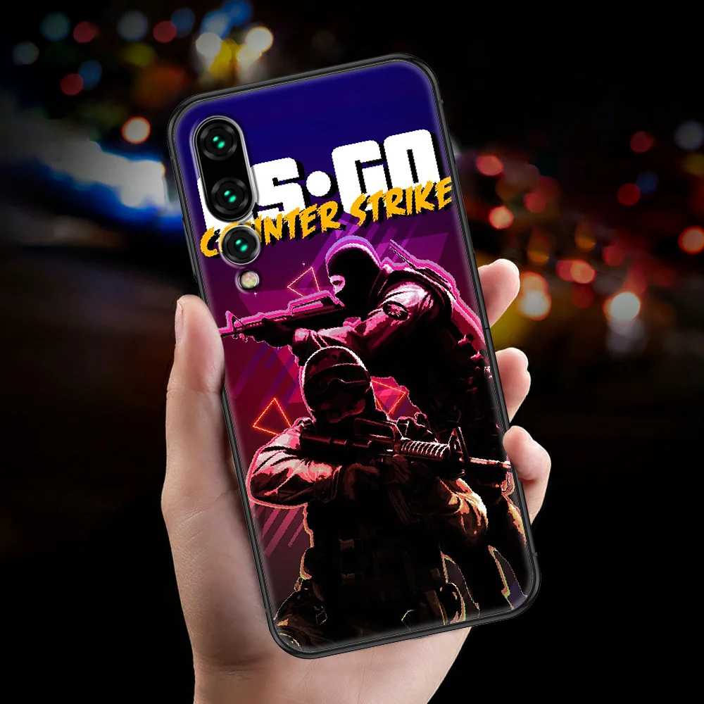 Чехол для телефона Counter Strike CSGO cs go Huawei P Mate P10 P20 P30 P40 10 20 Smart Z Pro Lite 2019 черный