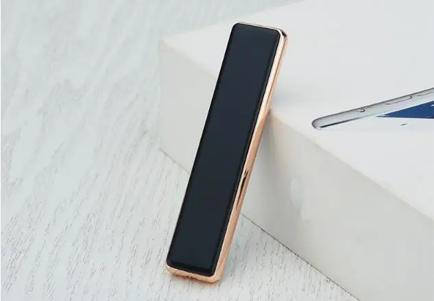 Электронная зажигалка, Usb перезаряжаемая зажигалка, беспламенная курительная зажигалка, роскошная металлическая ультратонкая зажигалка для мужчин