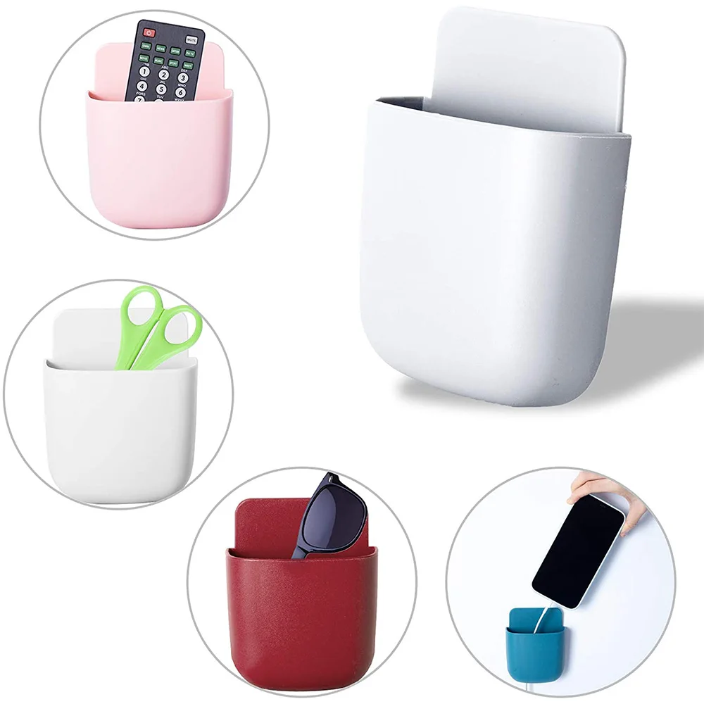 

Wall Mount Adhesive Pen Holders Adhesive Storages Phone Holders Wall Mount Holder Containers For Home Office Supply Storage