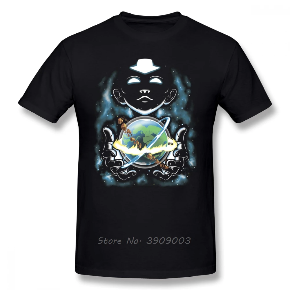 Модная футболка с изображением Аватара из мультфильма The Last Airbender Aang Мужская