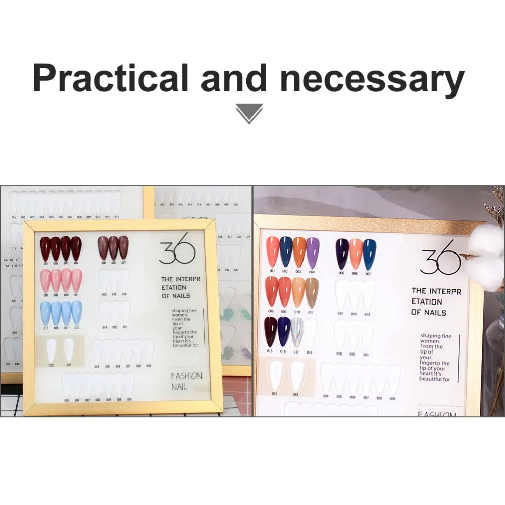

1pc 36-color Manicure Color Display Board Nail Art Sample Display Board