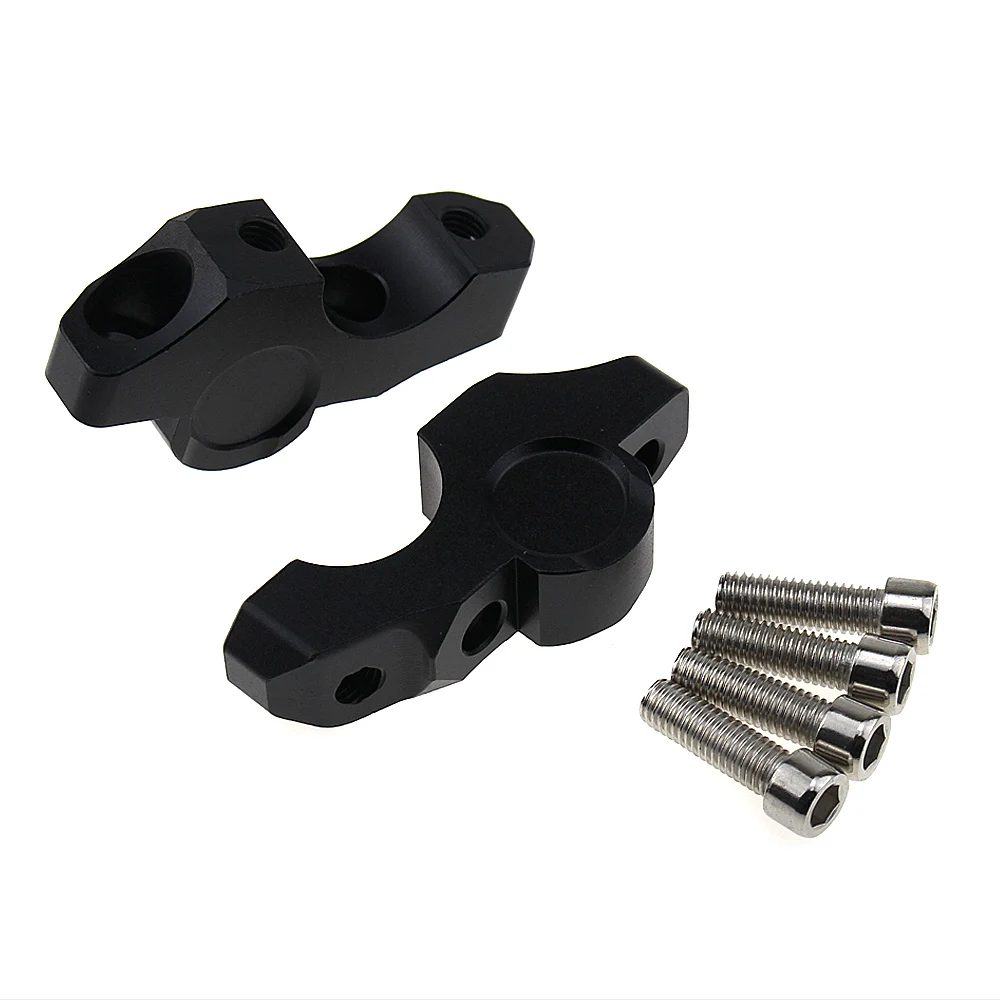 Moto Manubrio Riser Per 1 1/8 дюйма 28 мм Grasso Morsetto для BMW DUcati Aprilia Victory Triumph Daytona 675 Cafe Racer|Накладки и