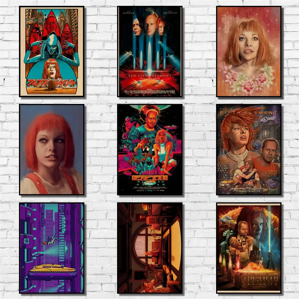 38 дизайнов Люк Бессон фильм Пятый элемент искусство домашняя наклейка необычная