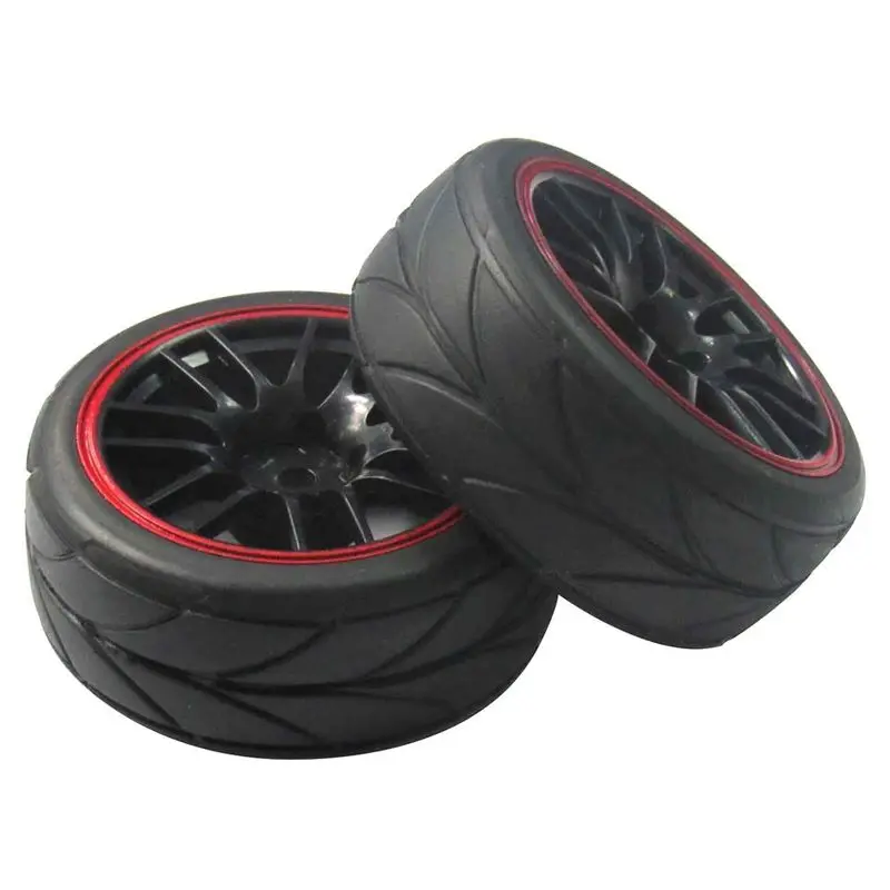 4 шт. 12 мм Ступица колеса диски и резиновые шины для RC 1/10 на дороге Touring Drift Car R |