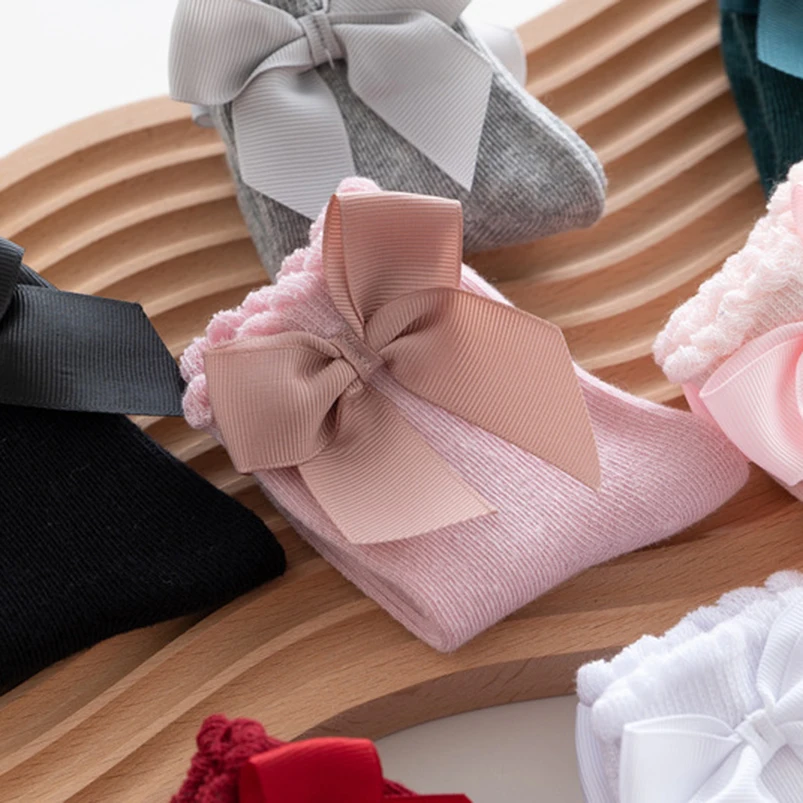 Милые недорогие носки для маленьких девочек детские мягкие хлопковые с большим
