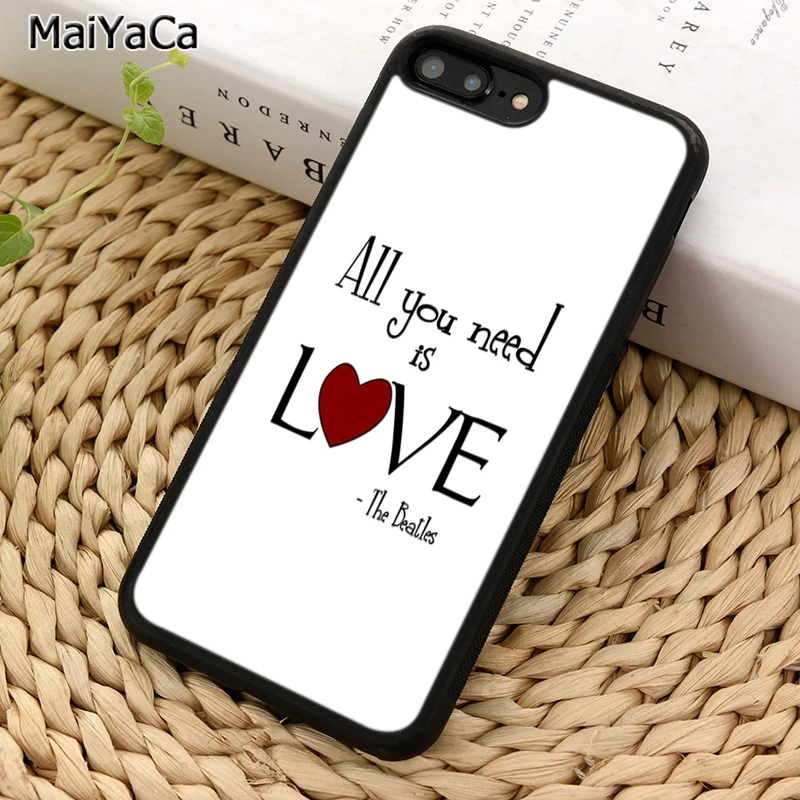 MaiYaCa все что вам нужно это чехол для телефона с надписью LOVE SONG iPhone 14 X XR XS 11 12 13 Pro MAX 5