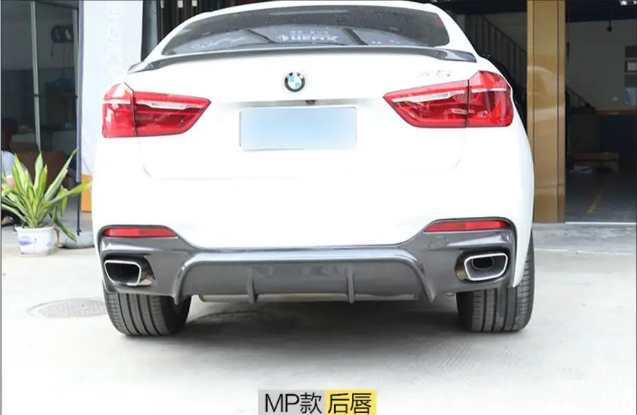 Углеродного волокна переднего бампера для губ заднего Диффузор боковые юбки MP