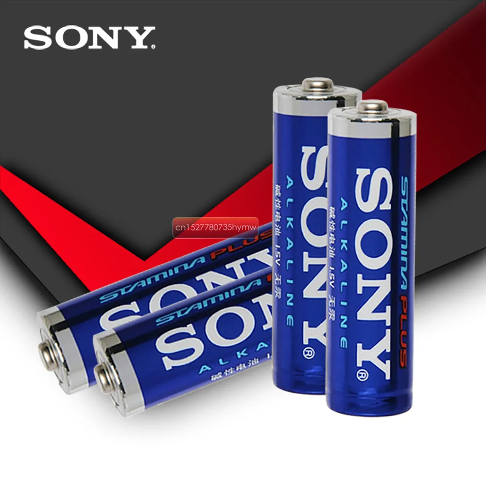 Щелочные аккумуляторы Sony LR6 1 5 В 100% оригинал 4 шт. без ртутного сухого аккумулятора