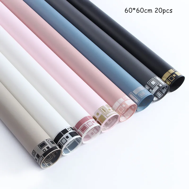 

20pcs High-grade Flower Wrapping Paper Waterproof Gift Flower Shop Gift Wedding Decoration Materials