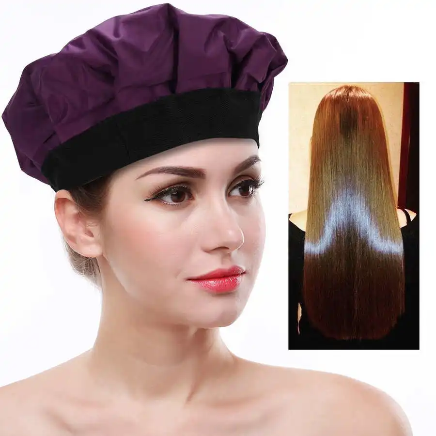 

Hot And Cold Hair Dye Baked Oil Cap Ice Cap Gel Material Hot And Cold Dual-use Cap Purple