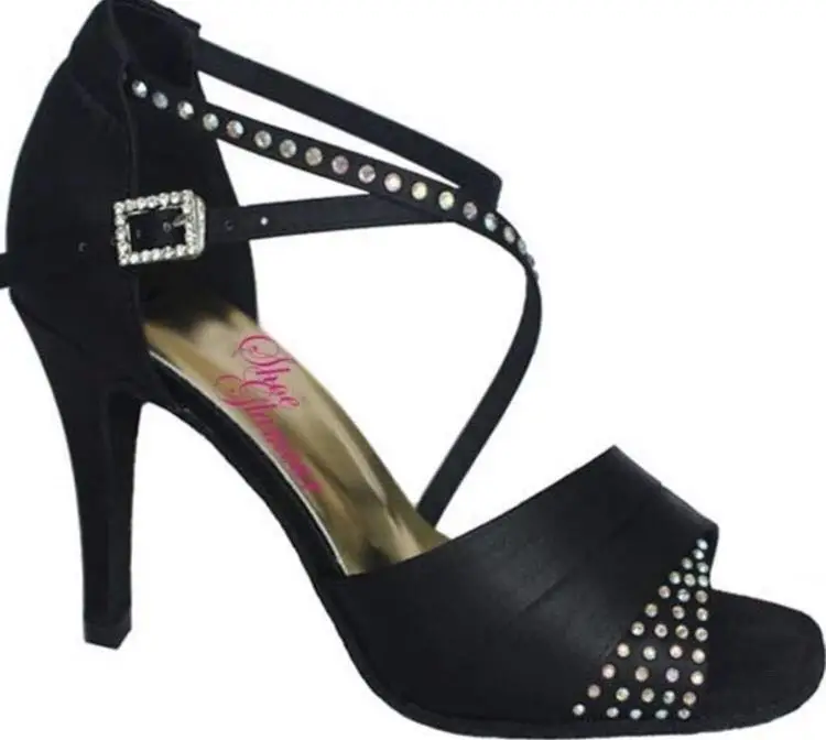 

Professional Latin Dance Shoes For Women Rhinestones and Buckle.
