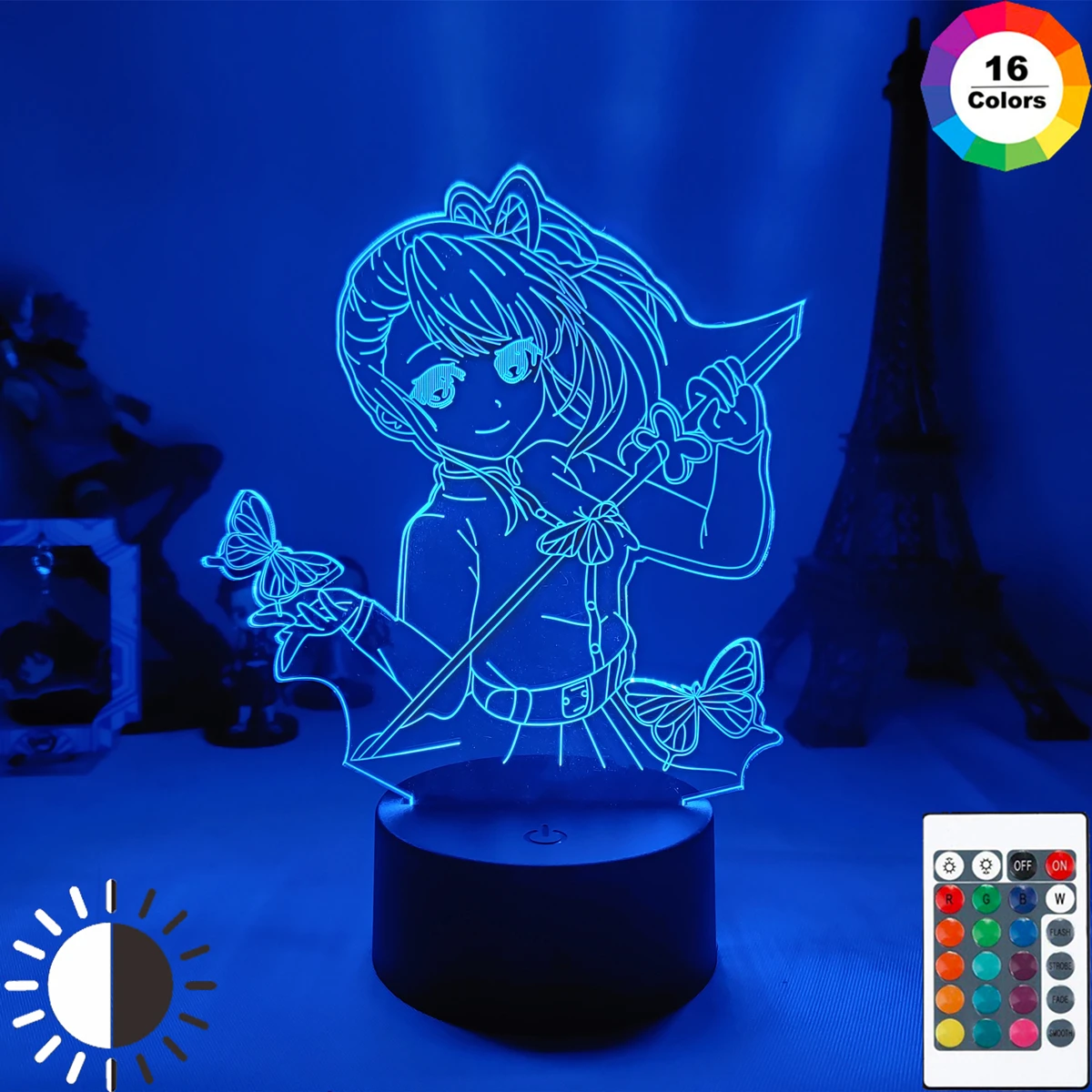 

Bedroom Decor Child Kids Birthday Gift Manga Gadget Giyuu Lamp Demon Slayer for Anime Kimetsu No Yaiba Giyu Tomioka Night Light