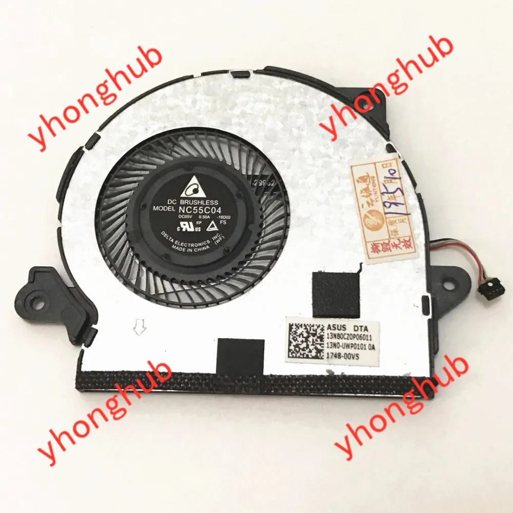 Delta Electronics NC55C04 16D02 Zenbook 3 UX390UA сервера Laptp вентилятор DC 5V 0.5A 4 проводной|Кулеры и