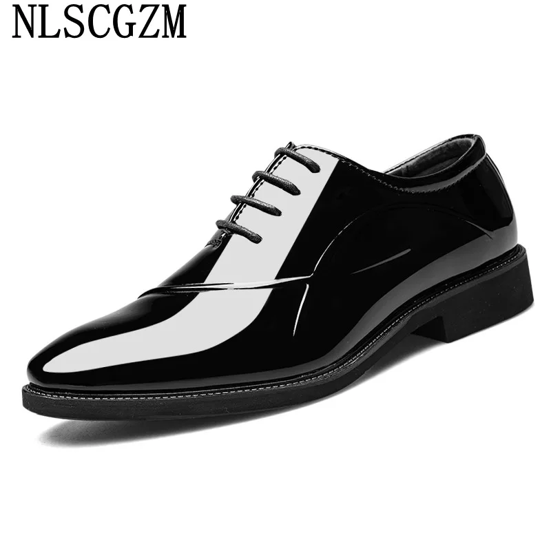 

Patent Leather Shoes Men Coiffeur Men Dress Shoes Italian Oxford Wedding Shoes for Men 2023 Zapatos Formales Hombre Chaussures