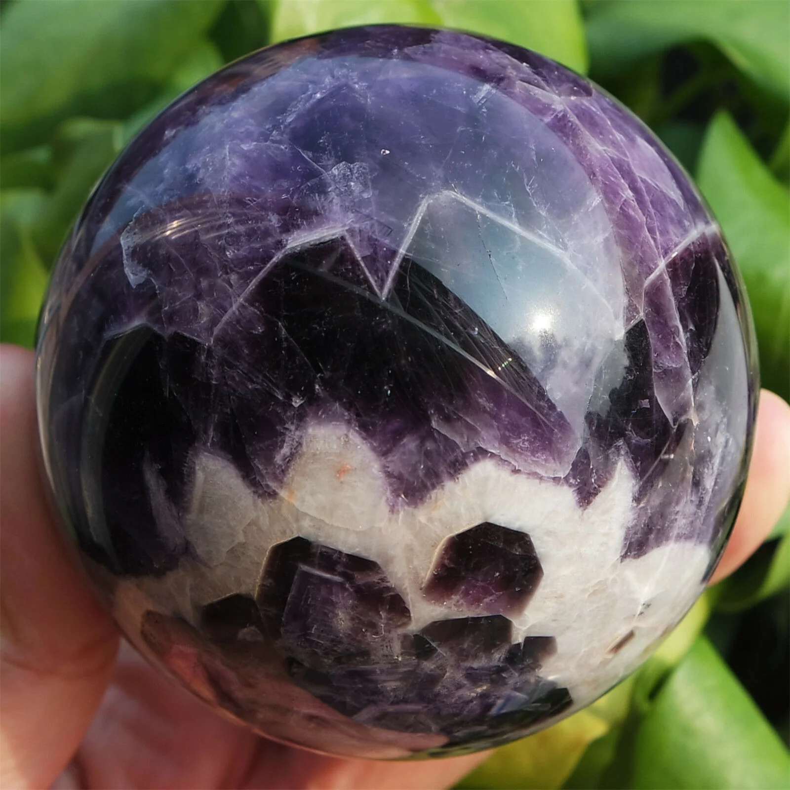

NATURAL DREAM ZIYUN MOTHER STONE BALL CRYSTAL ENERGY HEALING DECORATION