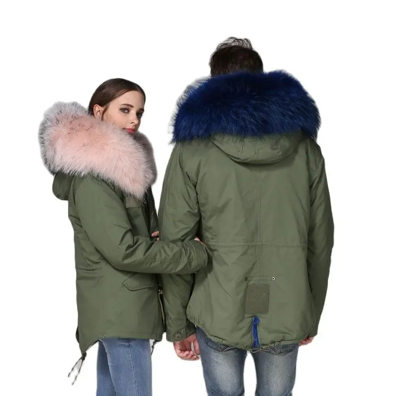 Свежий розовый/синий искусственный мех подкладка короткая Mr Mrs уличная одежда