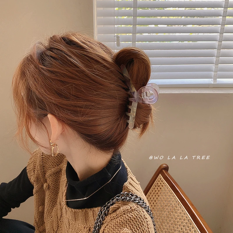 

Корейский стиль Ins Леопардовый принт Элегантный изящный лап для волос из ацетата большая задняя головка для волос зажим для волос женская о...