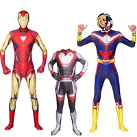 adult kids size iron man quantum realm all might costume cosplay zentai suit superhero costume