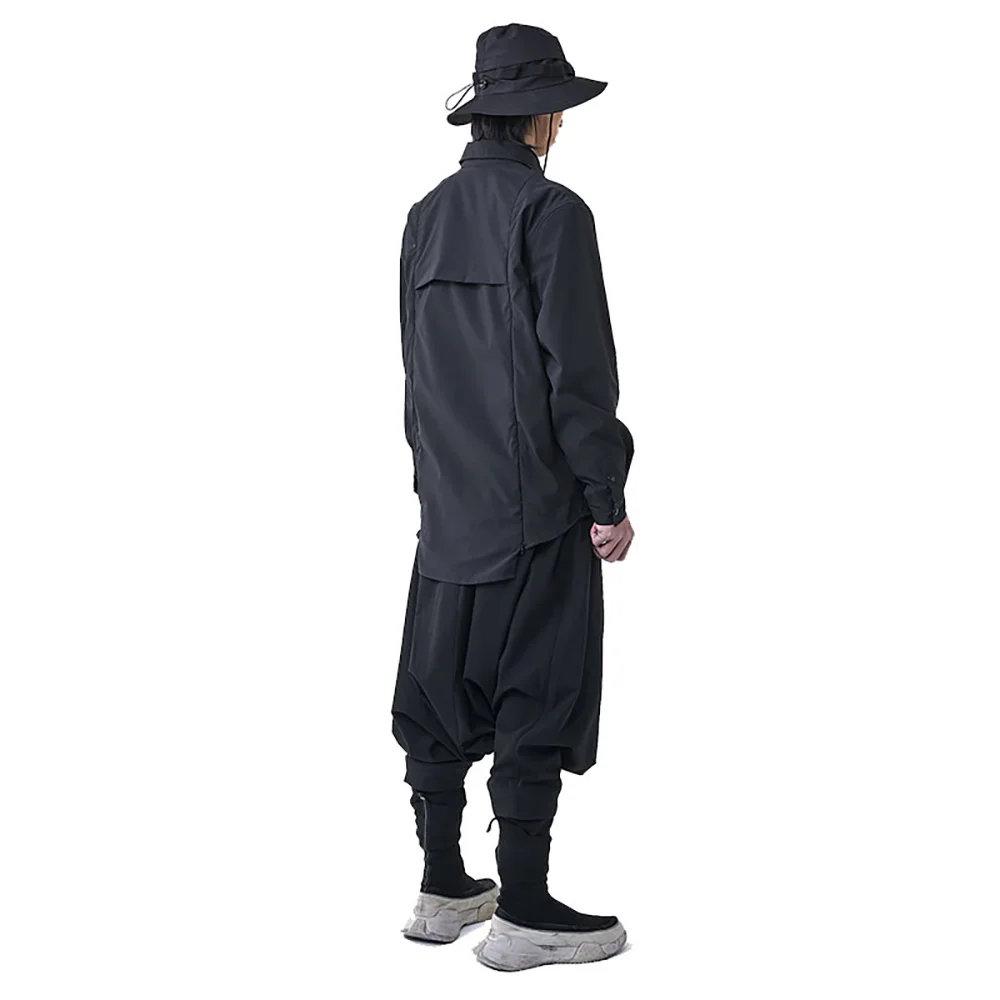 PUPIL TRAVEL Techwear Urban Cargo Shirt  Hip Hop Style Punk Fashion