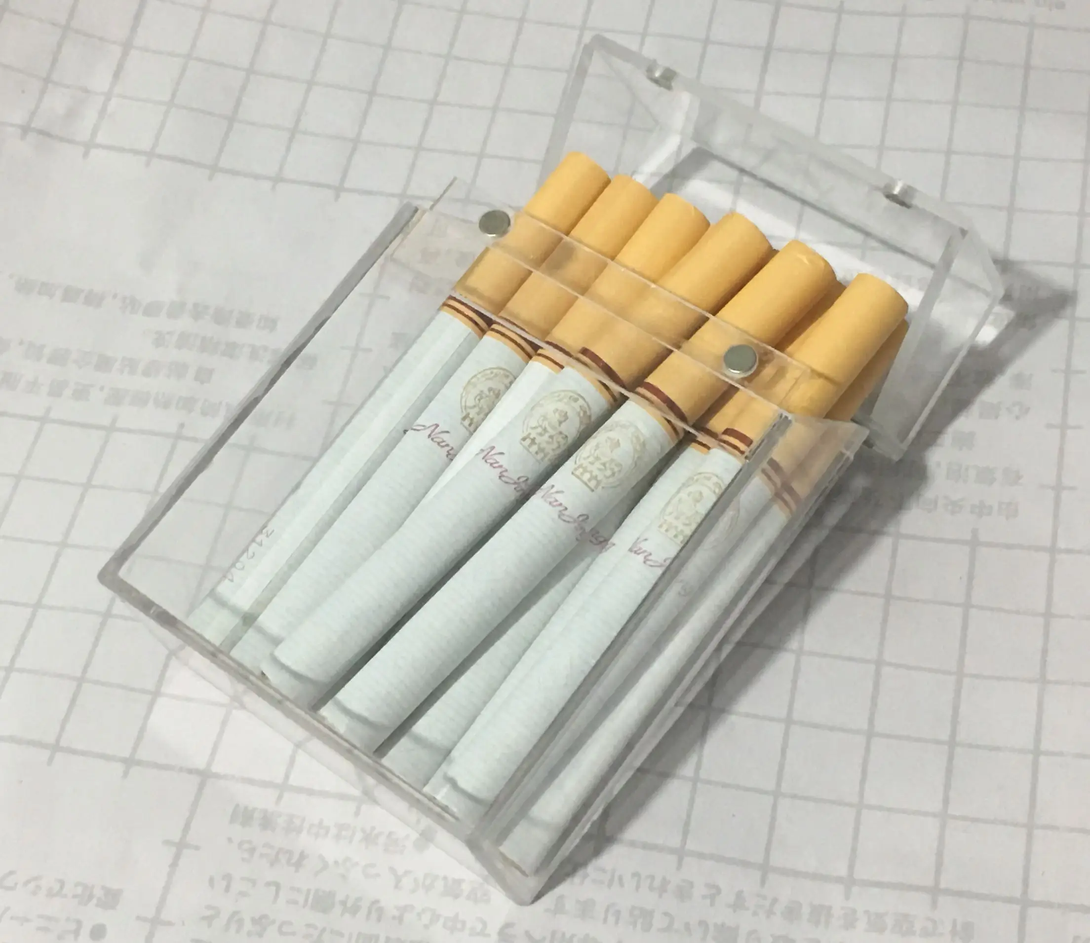 Прозрачный акриловый чехол для сигарет See Essence портативный футляр мужчин и женщин